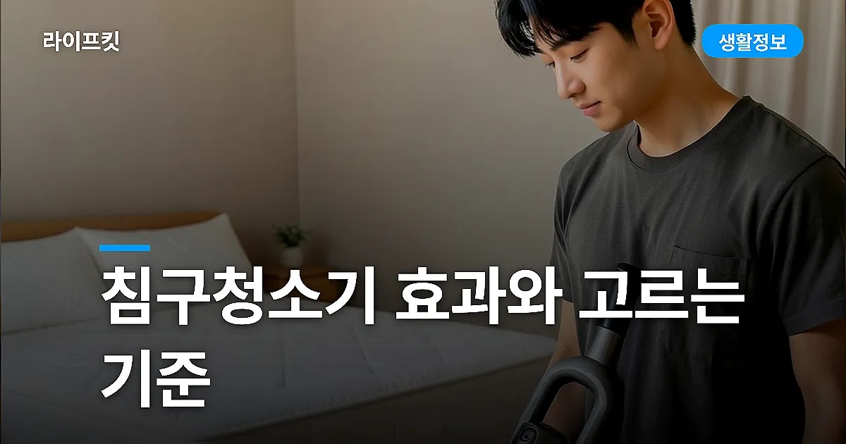 침구청소기 효과와 고르는 기준