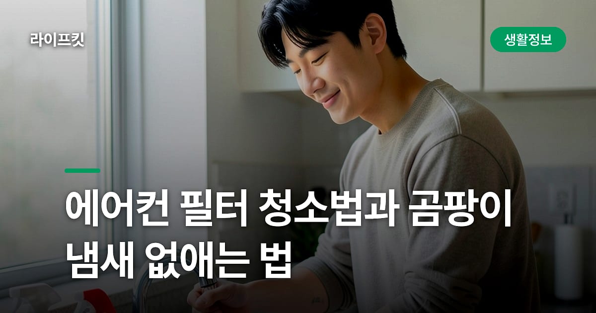 에어컨 필터 청소법과 곰팡이 냄새 없애는 법